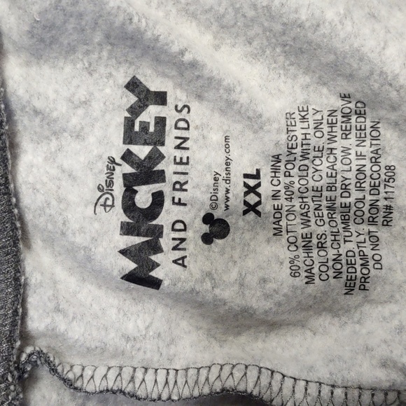Old Navy | Christmas Mickey Mouse Sweatpants in Heather Gray XXL NWT - Picture 5 of 5